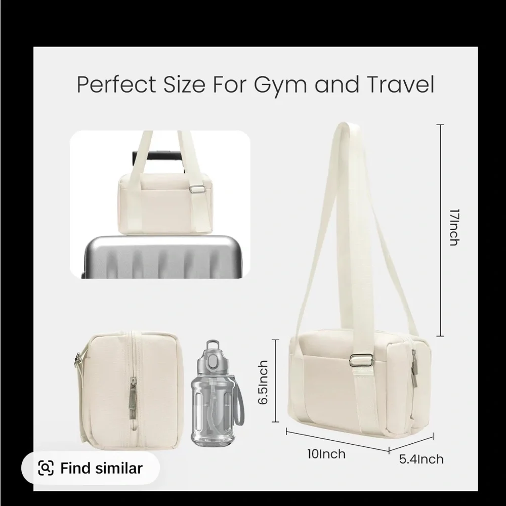 Elegant Cream Bow Accent Women's Bag